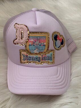 DISNEYLAND PARKS X STONEY CLOVER Metallic Patch Baseball Cap in Lavender